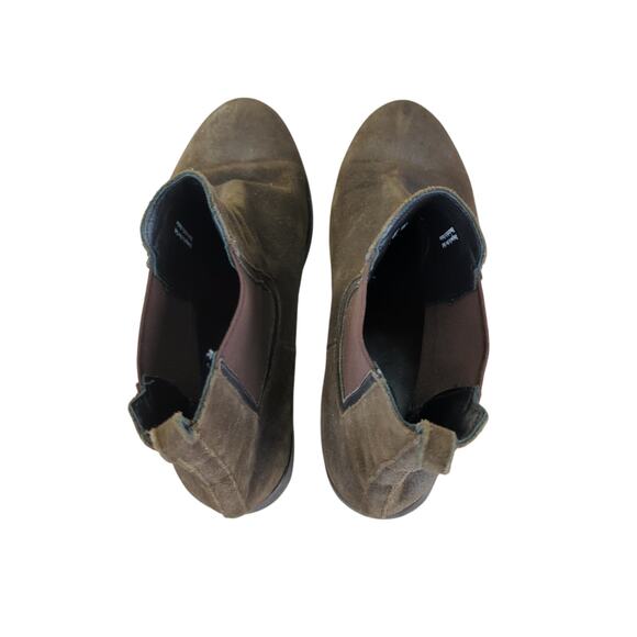 Thursday Boots Duchess Chelsea Boots Dark Olive Suede Women's Size 10.5 Ankle - Picture 6 of 8